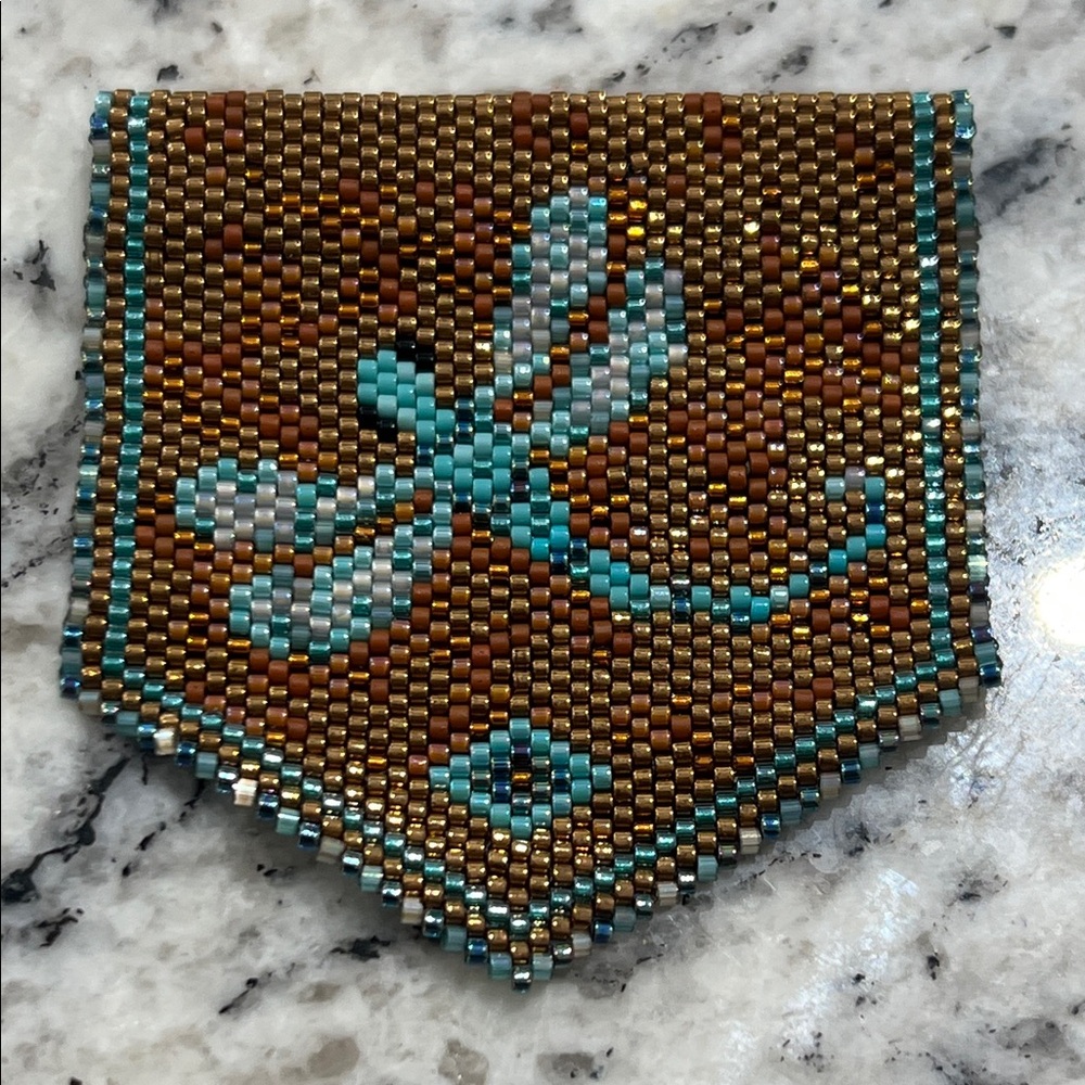 Handmade Seed Bead Dragonfly Pendant